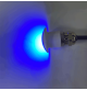 HALF MOON ALUMINUM LED COURTESY LIGHT - 12 Volts - IP67 - 1 Watt - White CASING - WK-SS1AWX - AZLED